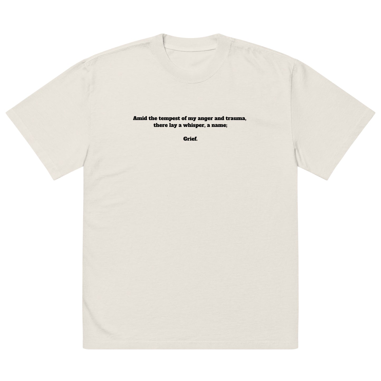 Oversized faded t-shirt-"Masculinity"