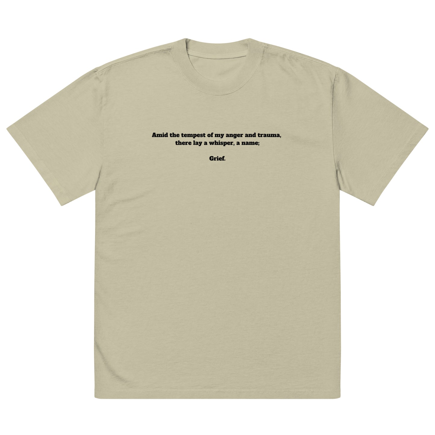 Oversized faded t-shirt-"Masculinity"