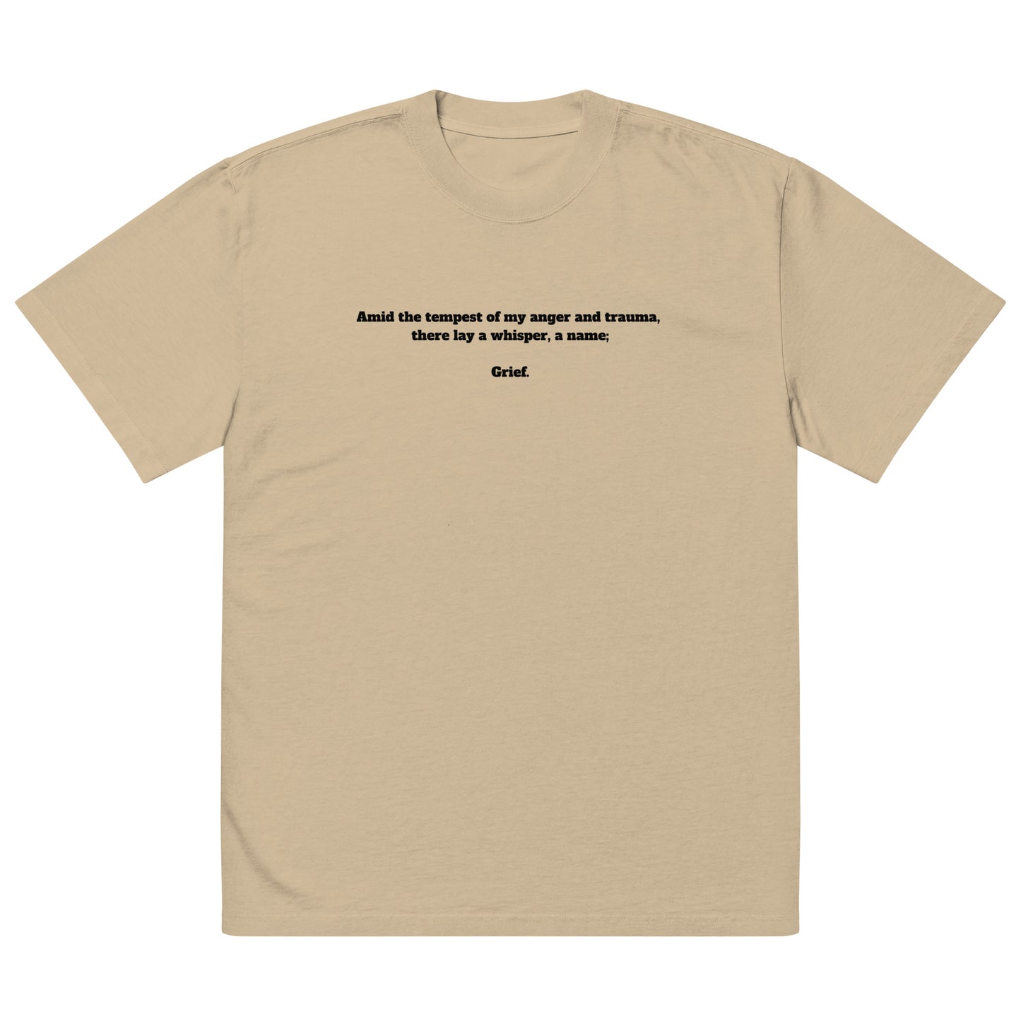 Oversized faded t-shirt-"Masculinity"