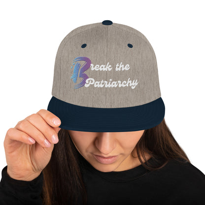 Snapback Hat-"Break the Patriarchy"