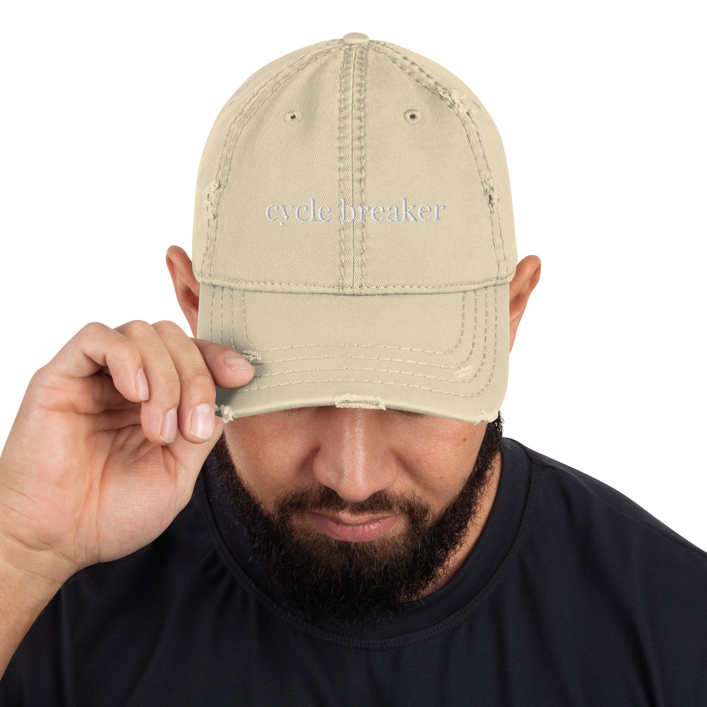 Distressed Dad Hat-"Cycle Breaker"