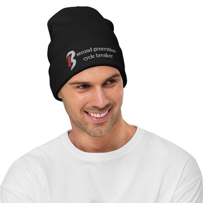 Embroidered Beanie-"Second Generation Cycle Breaker"