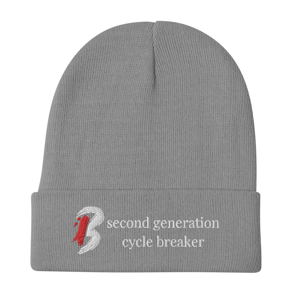 Embroidered Beanie-"Second Generation Cycle Breaker"