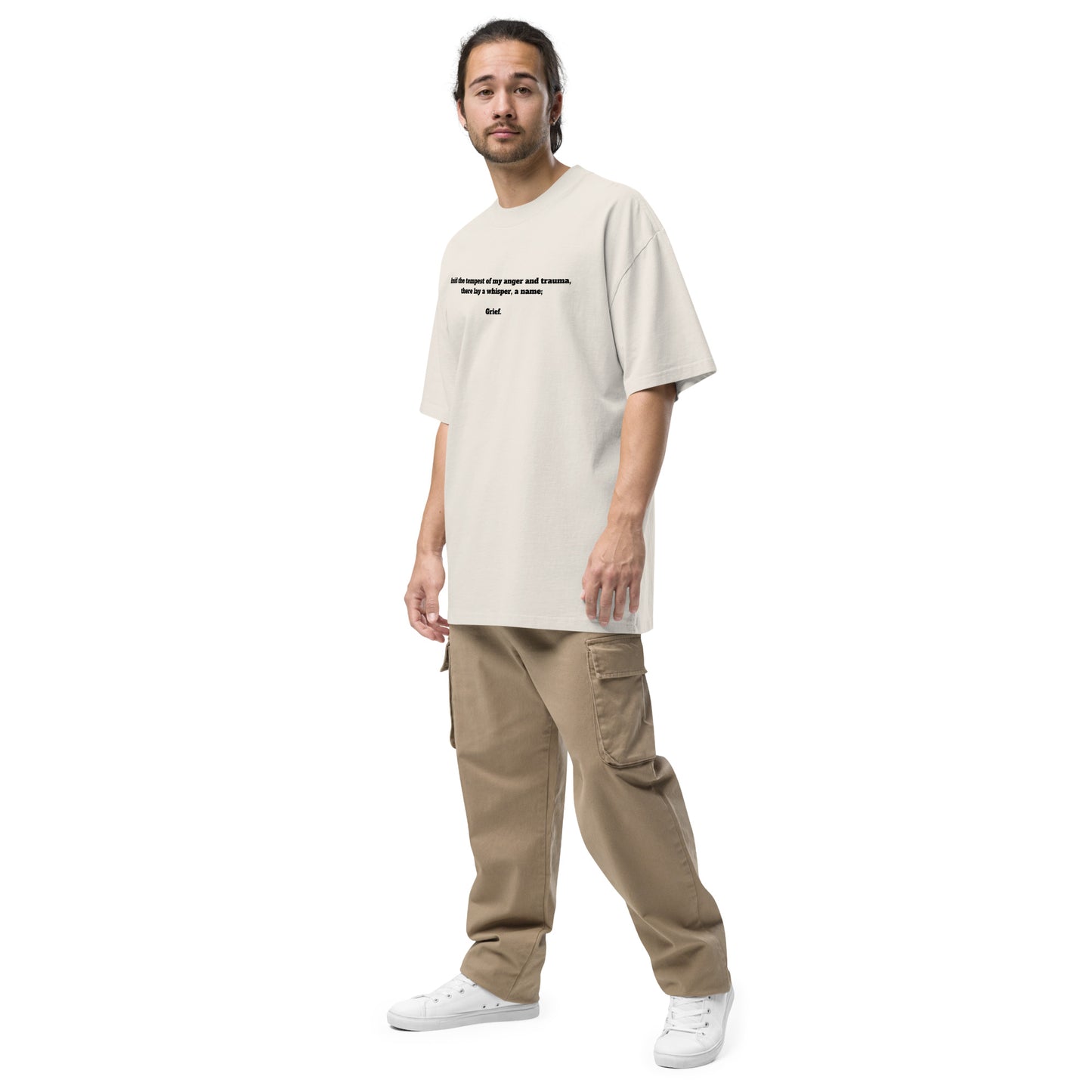 Oversized faded t-shirt-"Masculinity"