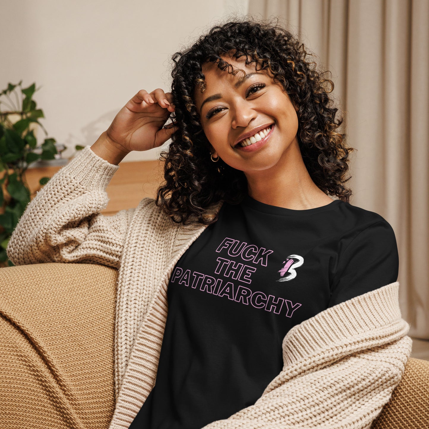 Women's Relaxed T-Shirt-"Fuck the Patriarchy"