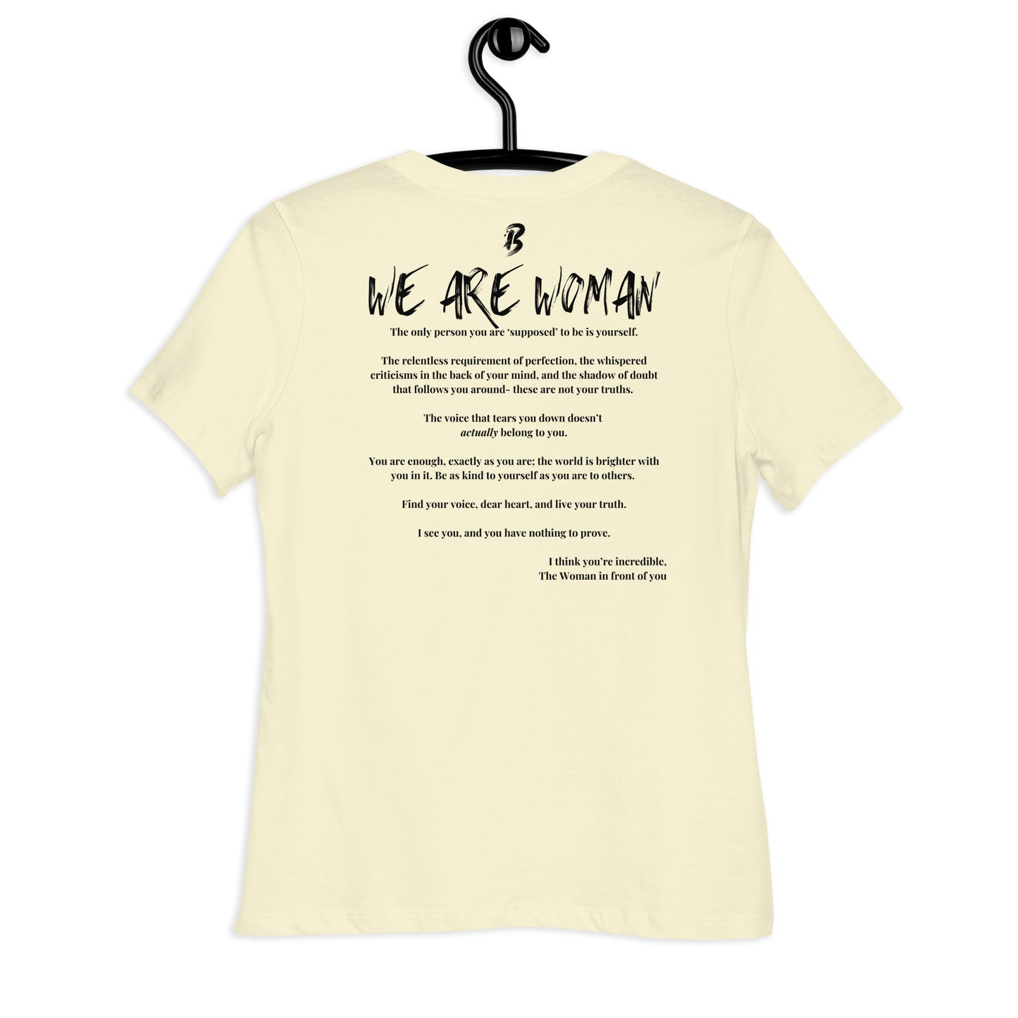 Women's Relaxed T-Shirt-"We Are Woman"