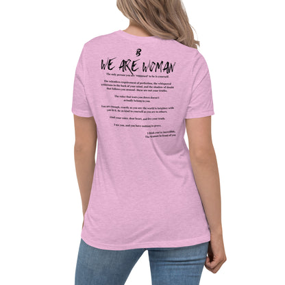 Women's Relaxed T-Shirt-"We Are Woman"