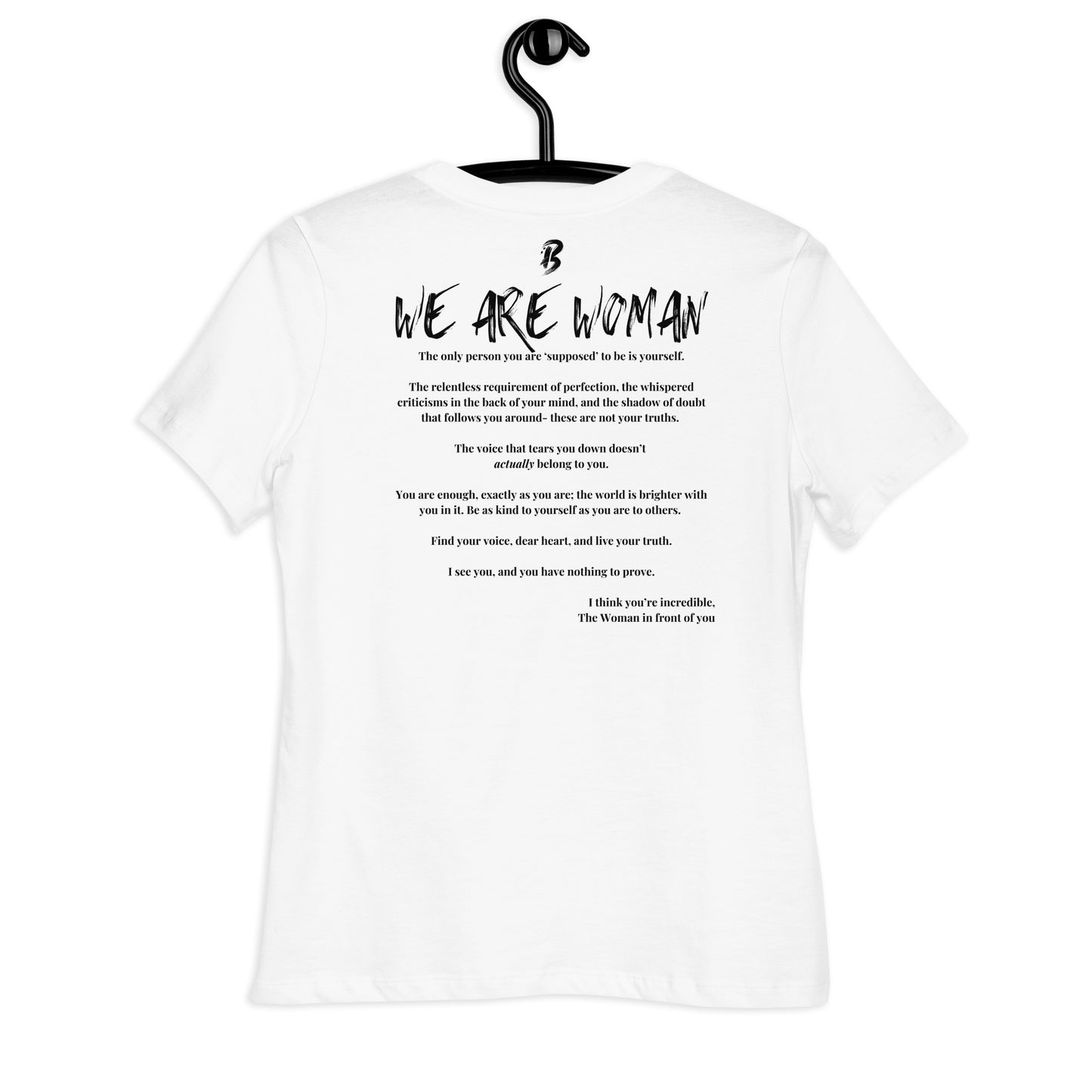 Women's Relaxed T-Shirt-"We Are Woman"